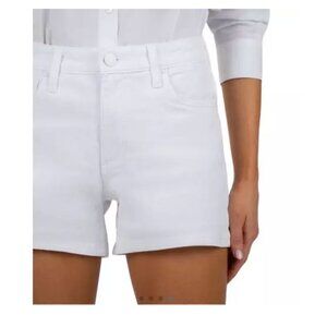 KUT from the Kloth Jane Jean Shorts High Rise in optic white size 12